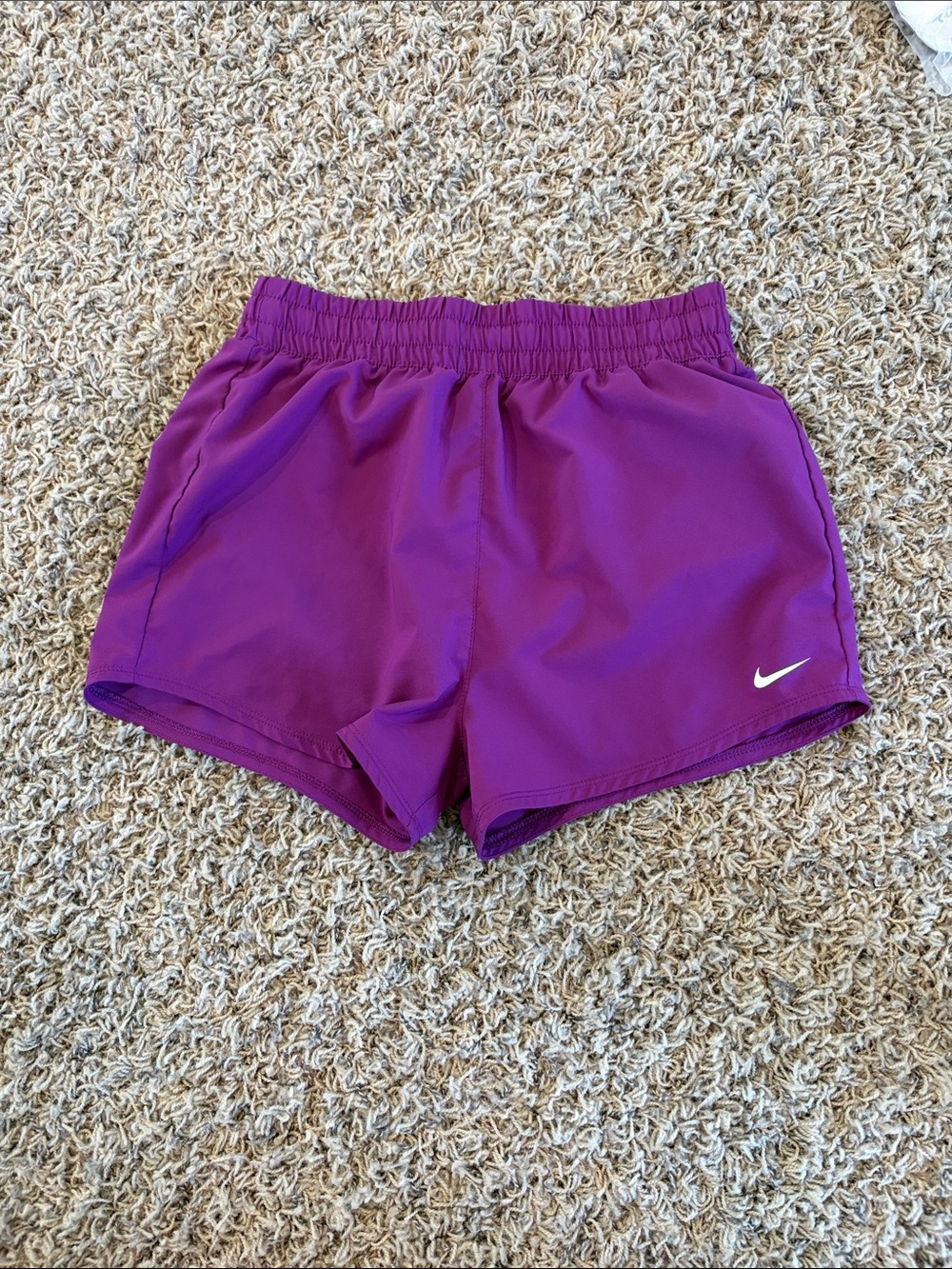 Nike Kids Vibrant Purple Athletic Shorts